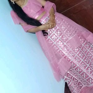 Pink Bridal Lehenga