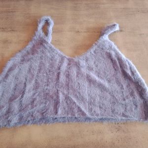 Wool Little Furr Crop Top