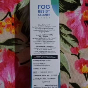 Aqualens Fog Resist Cleaner Spray 💚💎