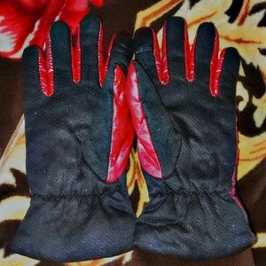 Leather Full Finger Gloves For Women