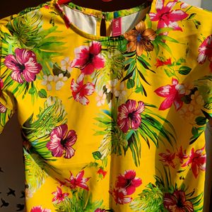 Yellow Floral Top