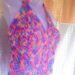 Brand New Designer Crochet Top