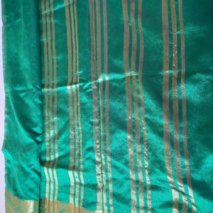 Green Cotton Saree