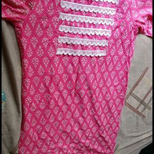 Pink Kurti Set