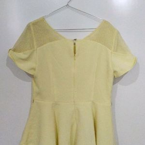 Yellow Peplum Top