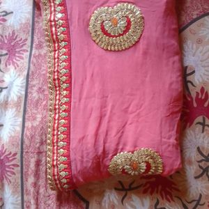 Fix Price Grab Fast Heavy Gota Patti Saree Unused