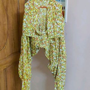 Floral Fare Patiyala Pant & OverCoat