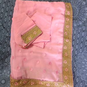 Pink Saree