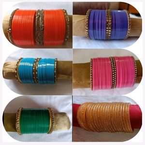 Sale 💰 Combo Of 6 Multicolour Bangles For Women.