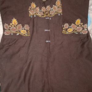 Heavy Brown Embroidered Suit