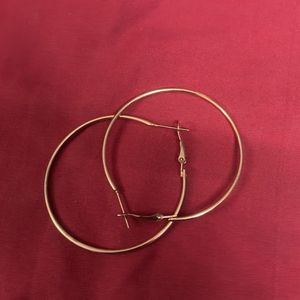 Big Golden Hoop Earrings