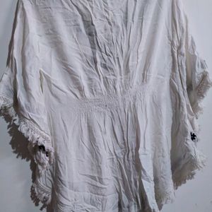 Brand New Kaftan Style White Top For Women