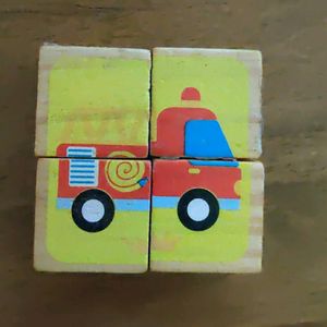 Wooden Cube Puzzle - 6 In 1