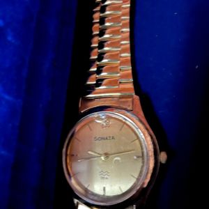 Original Sonata Golden Wrist Men's Watch