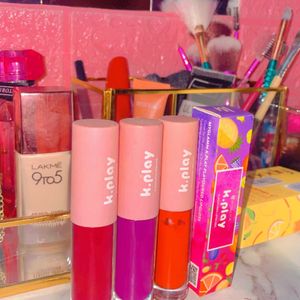 Combo Of 3 K.Play Lip Glosses