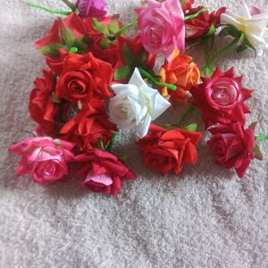 Combo Of Beautiful Duplicate Rose Flowers For Hair