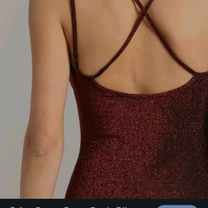 Ruby Red Shimmer Dress