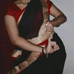 Elegant Black Saree