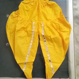 New Unused Fancy Girls Top & Dhoti Set