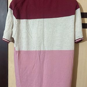 Urban Trail Multicoloured Striped Polo Tshirt