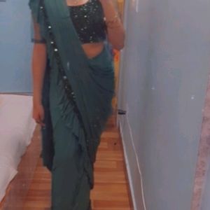 Sequin Partywear Saree (WITH FREEBIES!!)