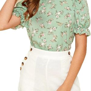 Cute Puff Sleeve Top