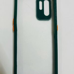 Datk Green Square Corner Case For Oppo F19 Pro +