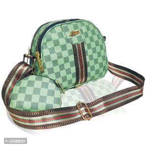 Stylish Checked PU Handbags