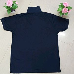 Navy Blue Men Looking Smart T.Shirt