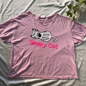 Sleepy Cat T- Shirt 😍