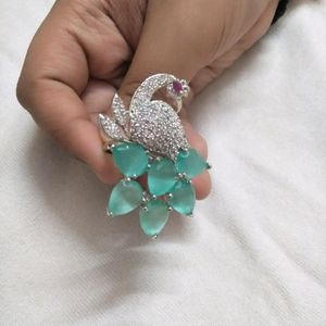 Peacock Cocktail Ring