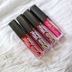 SET OF 4 SOLID SHADE LIPSTICKS