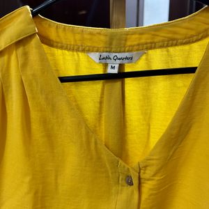 Yellow Bell Sleeves Top