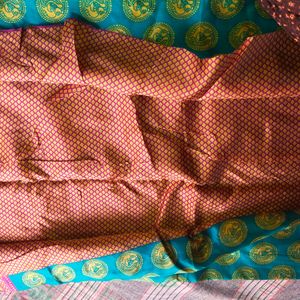 Suali Printed Mysore Silk Blend Saree