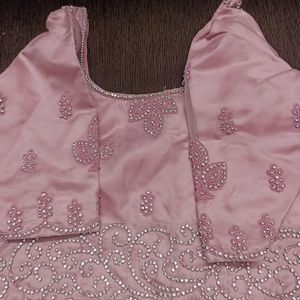 Babypink Organza Lehenga Set