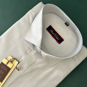 White Cotton Brand New Shirt