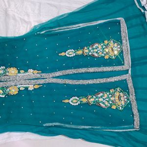Very Beautiful Anarkali With Jacket Of Sequence ❤️