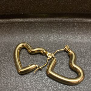 Heart Hoops - Anti Tarnish