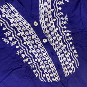 Global Desi Navy Blue Kurta