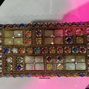 Bridal Stone Clutch Bag