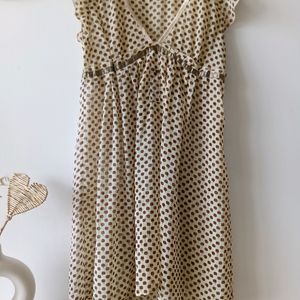 BCBGmaxazria Spotted Empire Dress