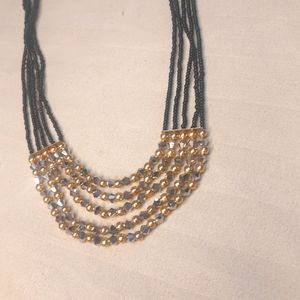 Gold Plated Disco Moti Chocker Mangalsutra