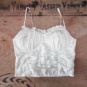 Shinestar Women White Corset Top