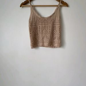 Imported Fine Knitted Crochet Top