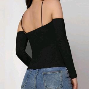 Black Off-Shoulder Top