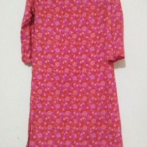 Daily Wear Cotton A Line Kurthi