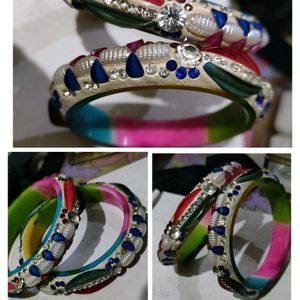 Multicolour Solid Bangles