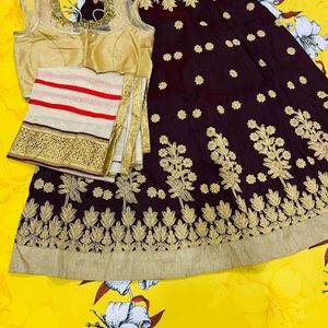 Maroon Lehenga Choli For Women