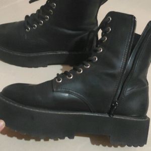 H&M Black Platform Boots