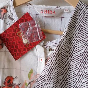 Biba Kurti With Bottom For Summer #biba#kurtipant